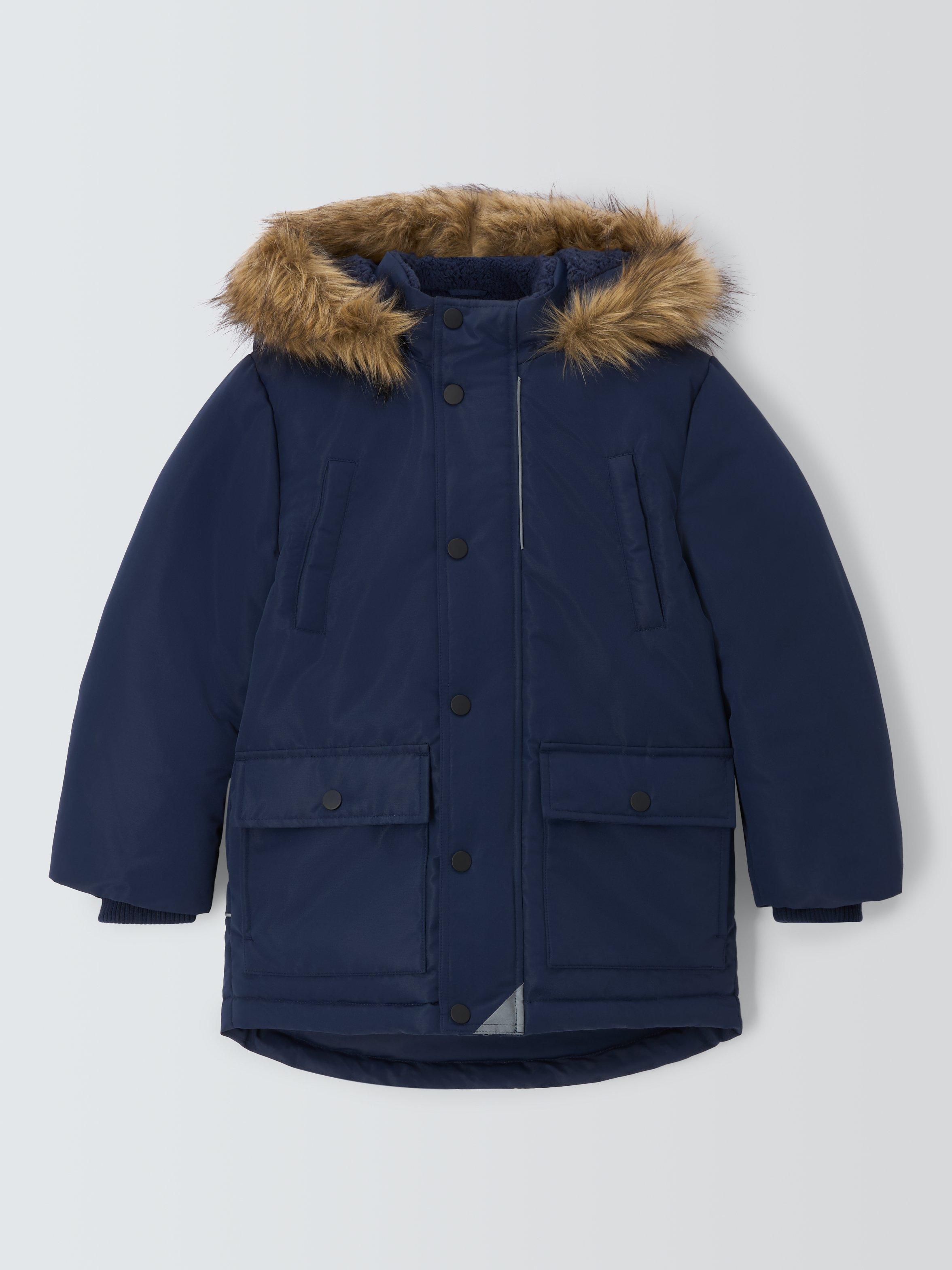 John Lewis Kids Parka Coat Blue