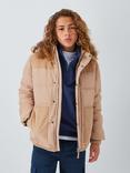 John Lewis Kids' Corduroy Quilted Jacket, Natural