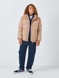 John Lewis Kids' Corduroy Quilted Jacket, Natural