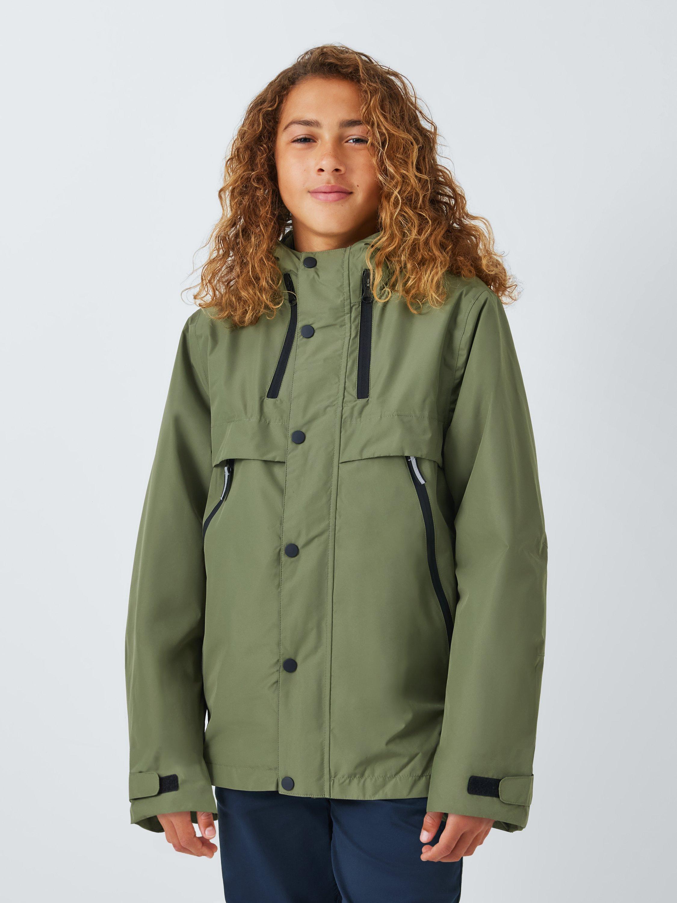 John Lewis Kids Waterproof Raincoat Green