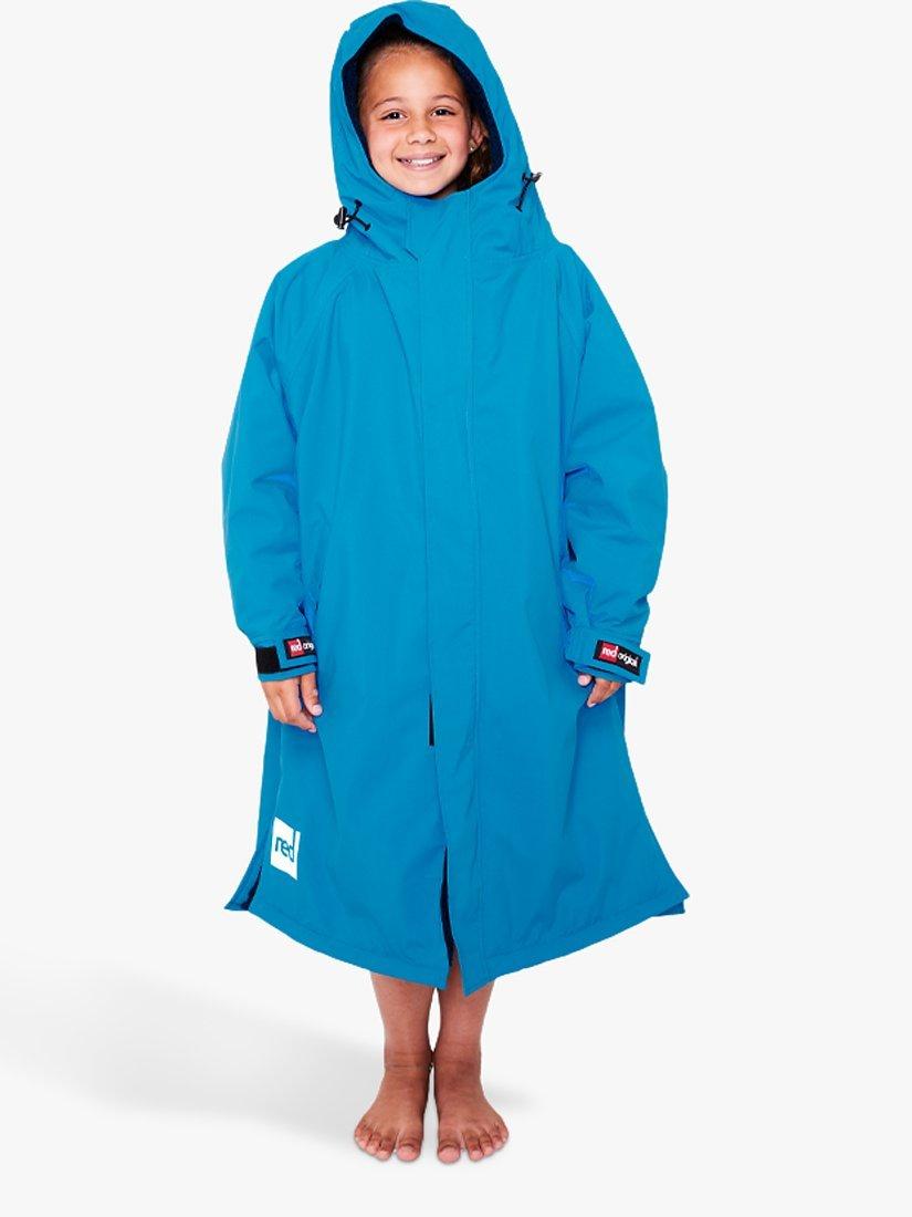 Product image 1 of 6, which shows Red Kids' Pro Robe Hooded Jacket, Marine Blue, XS
