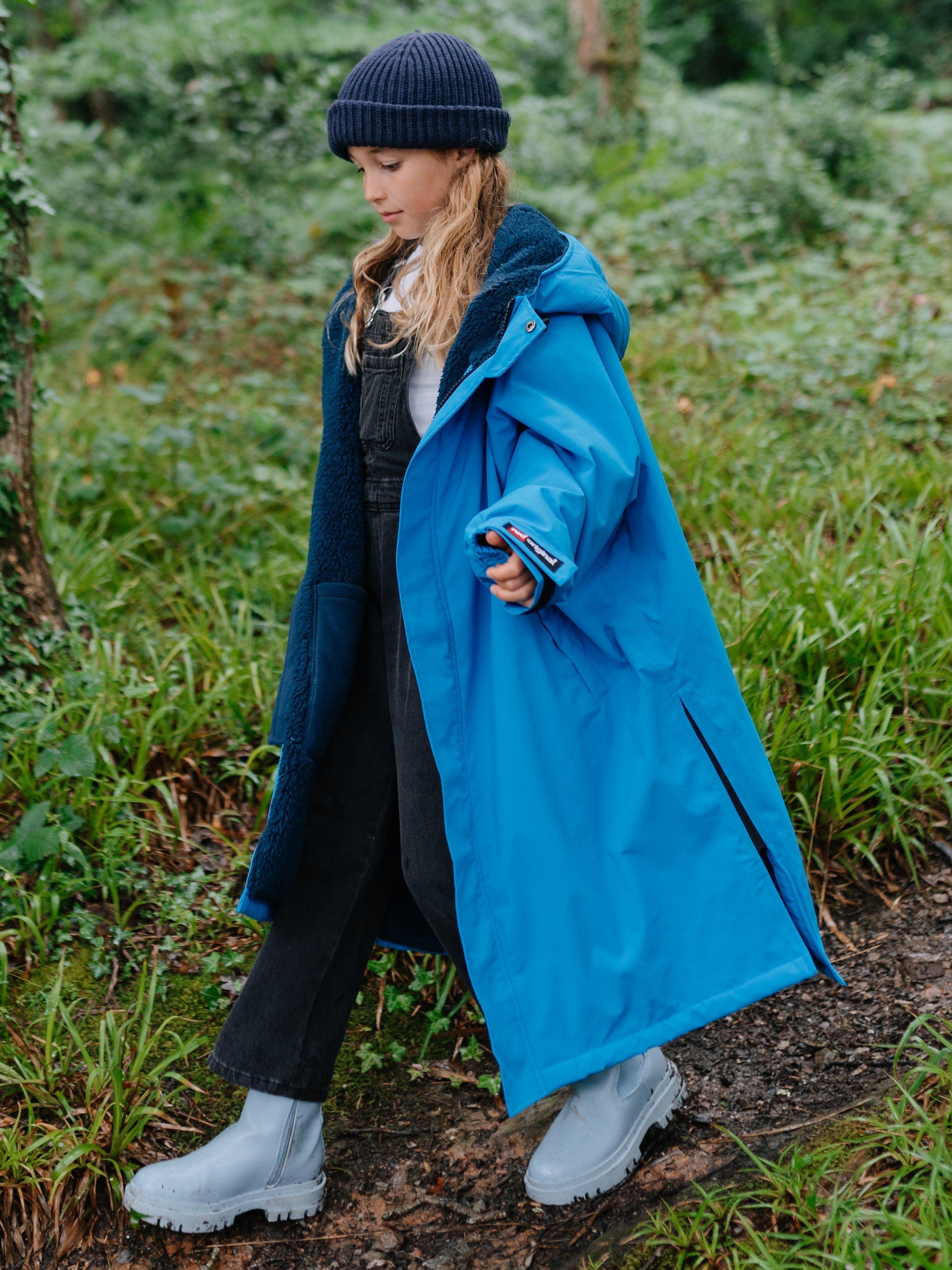 Product image 5 of 6, which shows Red Kids' Pro Robe Hooded Jacket, Marine Blue, XS
