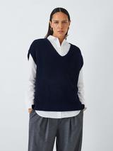 John Lewis V-Neck Cotton Knit Vest