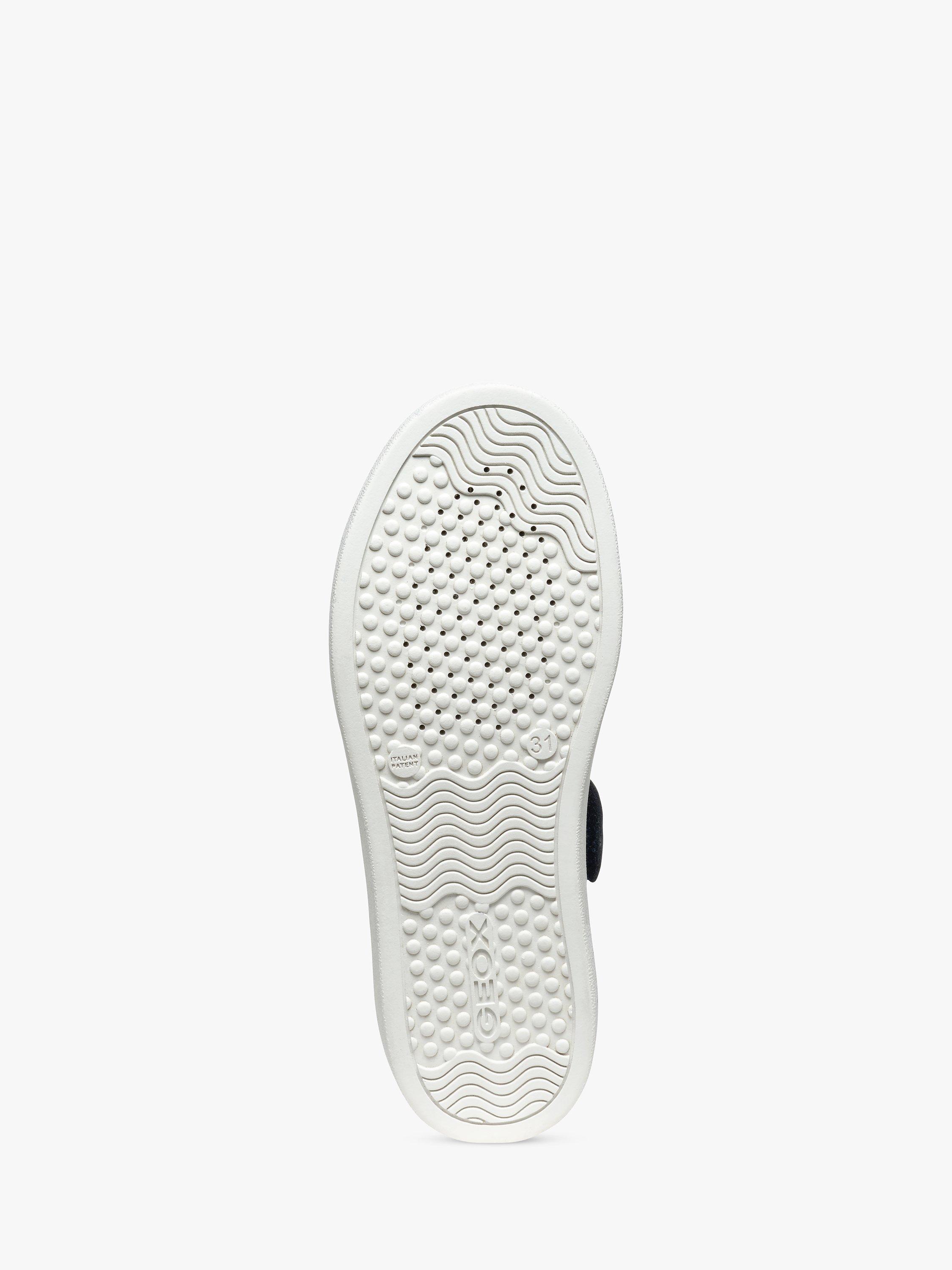 Product image 6 of 6, which shows Geox Kids' Nashik Leather Blend Lace Up Trainers, Navy/Brown, 38