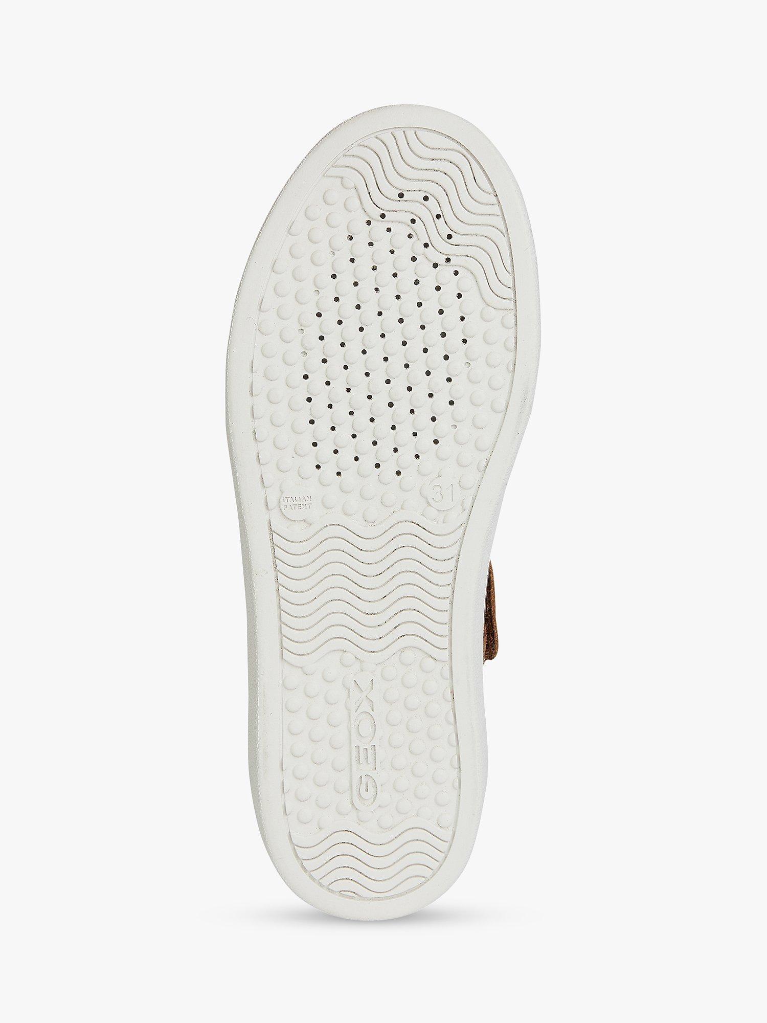 Product image 6 of 6, which shows Geox Kids' Nashik Leather Low-Cut Trainers, Cognac/Navy, EU37