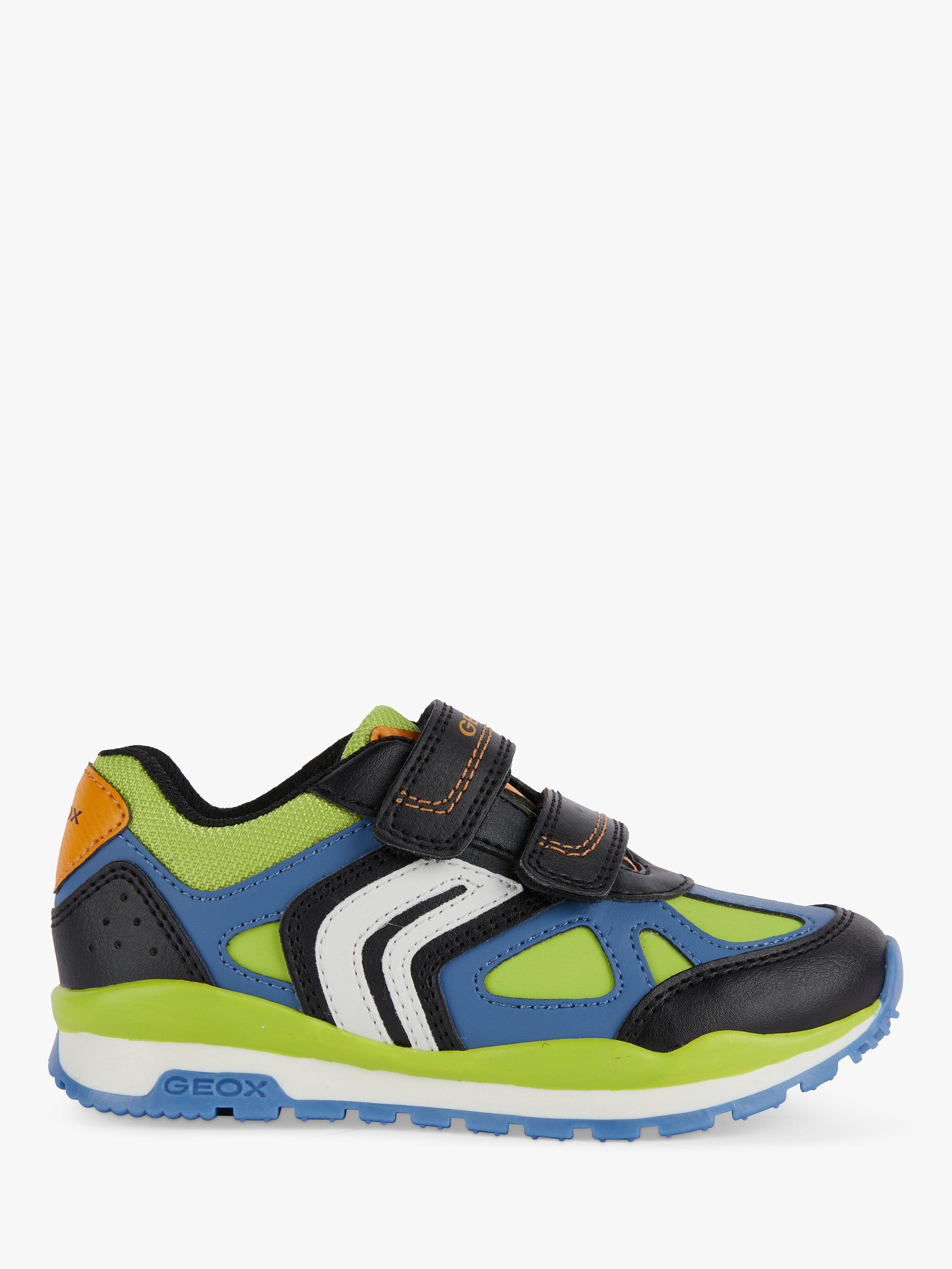 Geox Kids' Pavel D Low-Cut Trainers, Lime/Black, 36