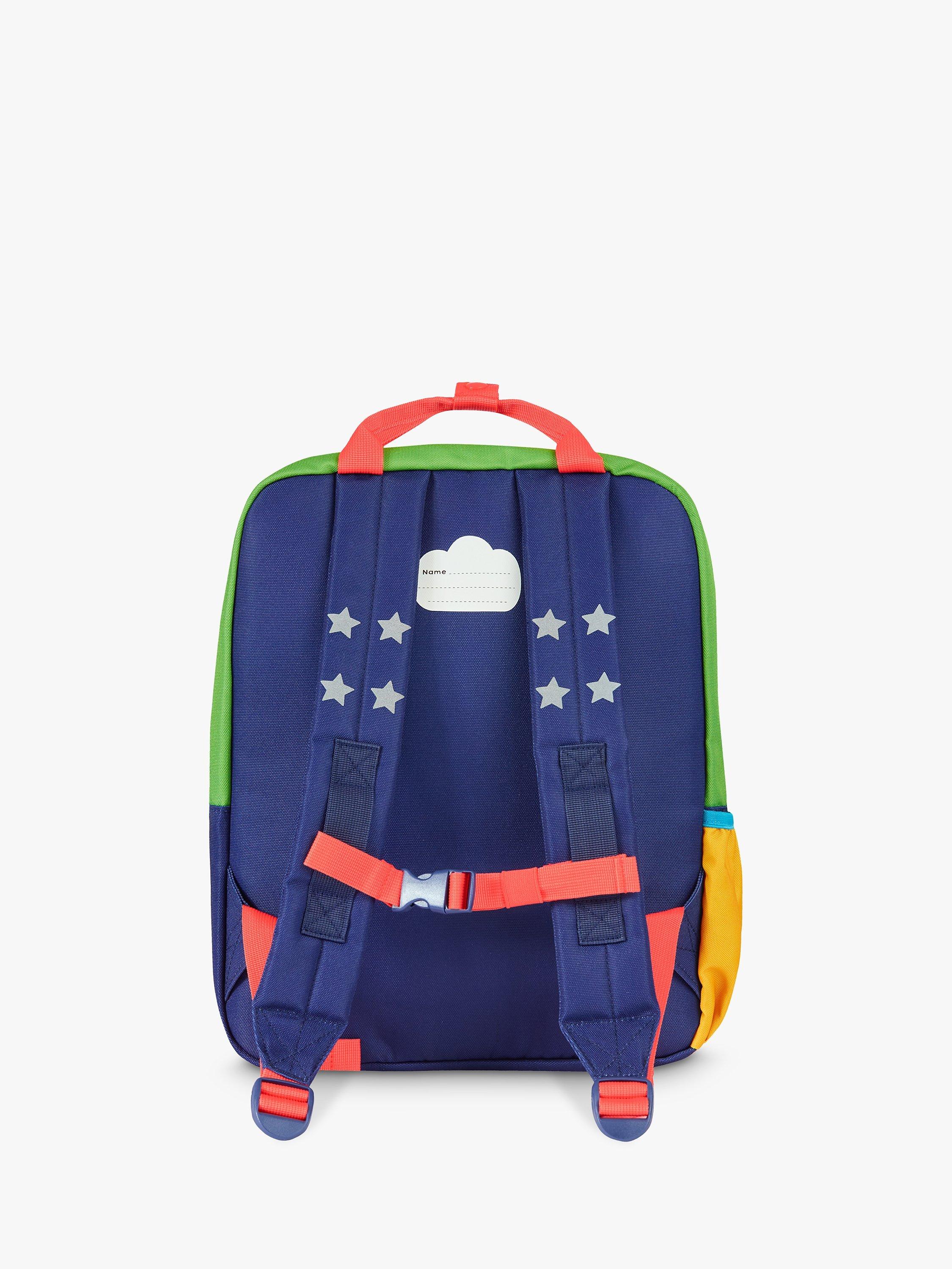 Product image 2 of 4, which shows Frugi Kids' Ramble Rainbow Planet Earth Backpack, Multi