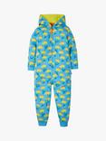 Frugi Kids' Organic Cotton Floral Print Switch Big Snuggle Suit, Echinacea