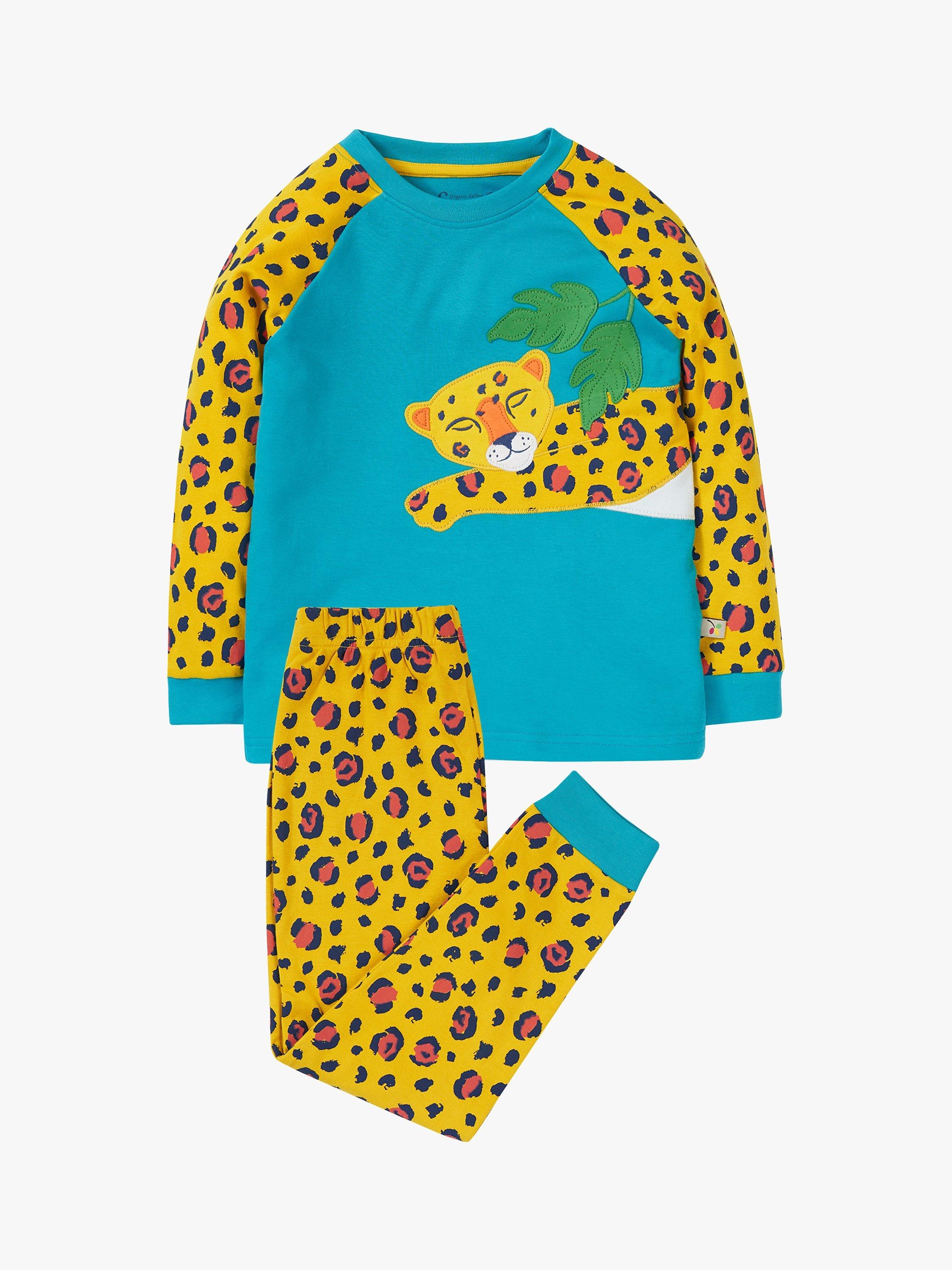 Frugi Kids' Jamie Jim Jam Organic Cotton Pyjama Set, Multi