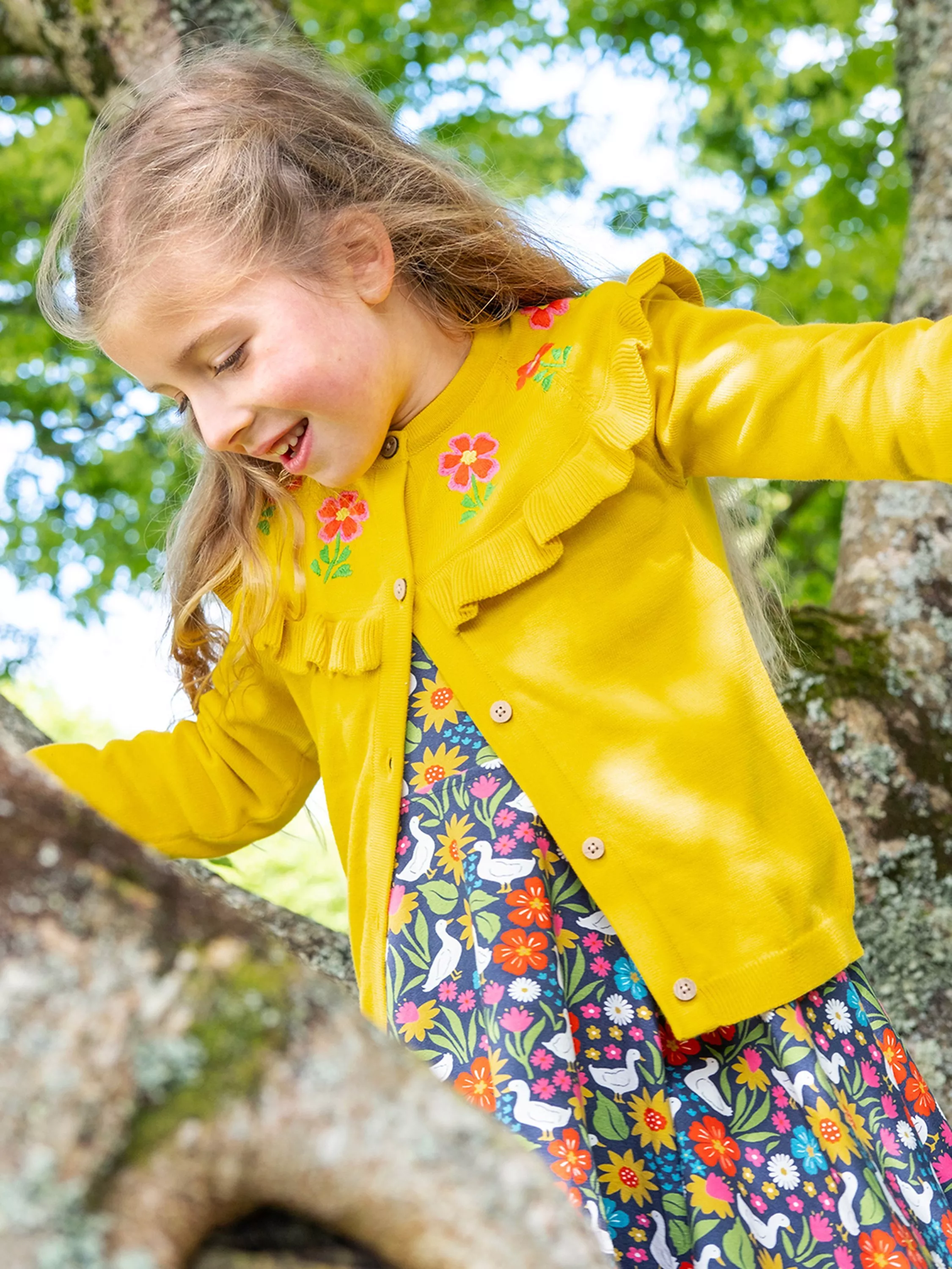 Childrens yellow cardigan best sale