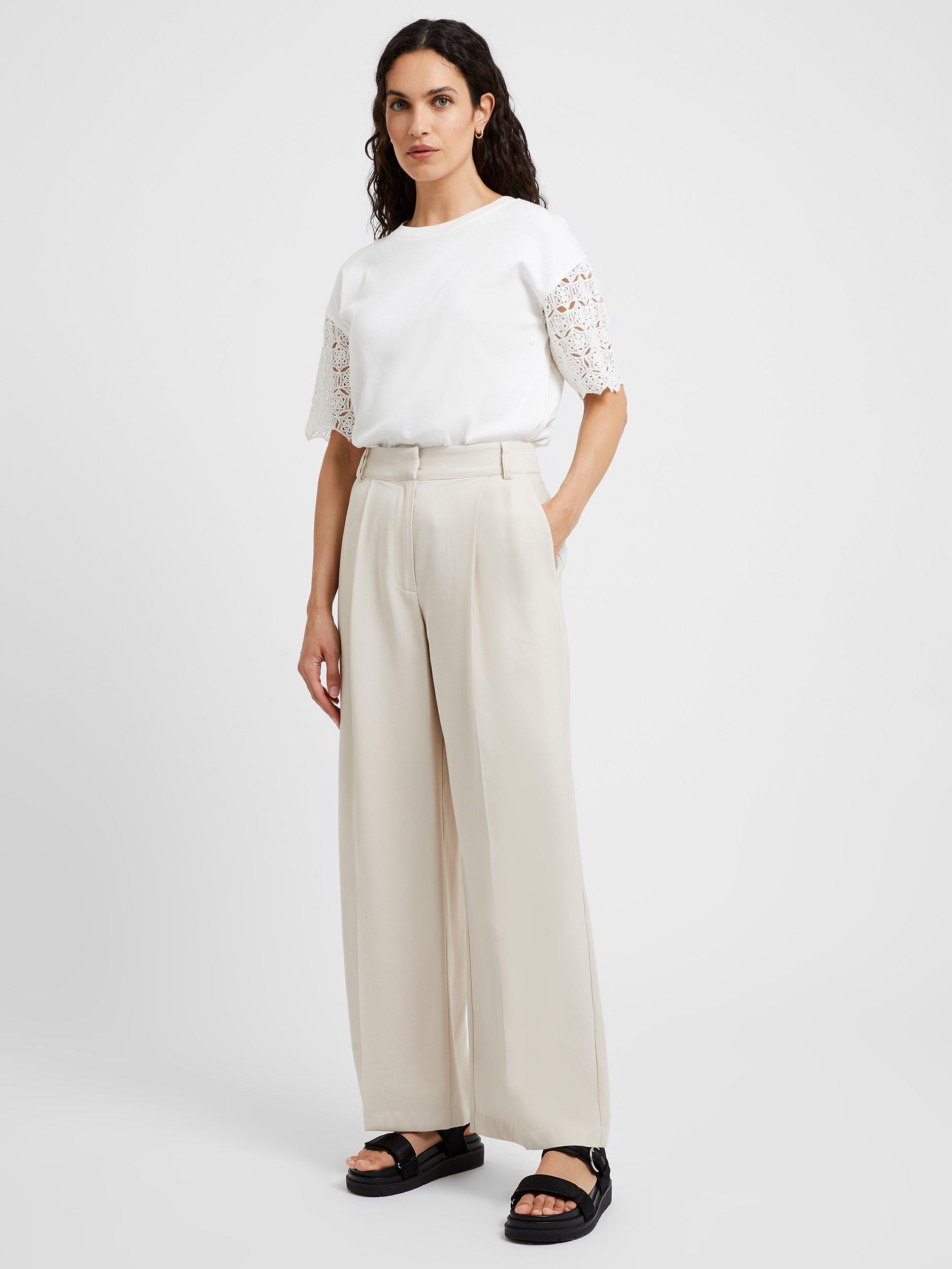 Great Plains Summer Tailored Trousers, Ecru                