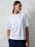 Great Plains Ladder Lace Jersey T-shirt, Milk