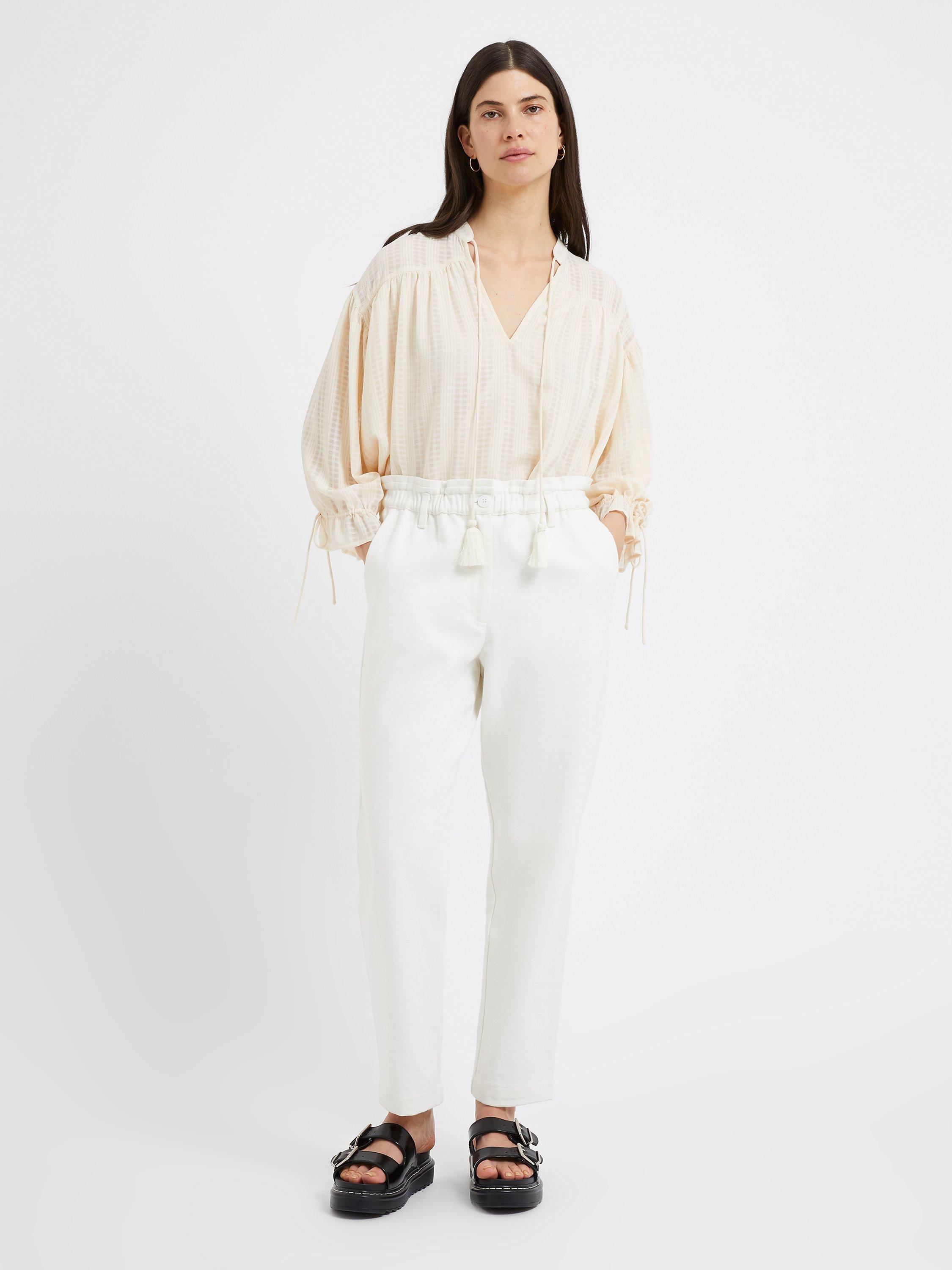 Great Plains Day Cotton Trousers, Milk                