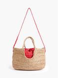 Great Plains Tunis Check Rafia Bag, Multi