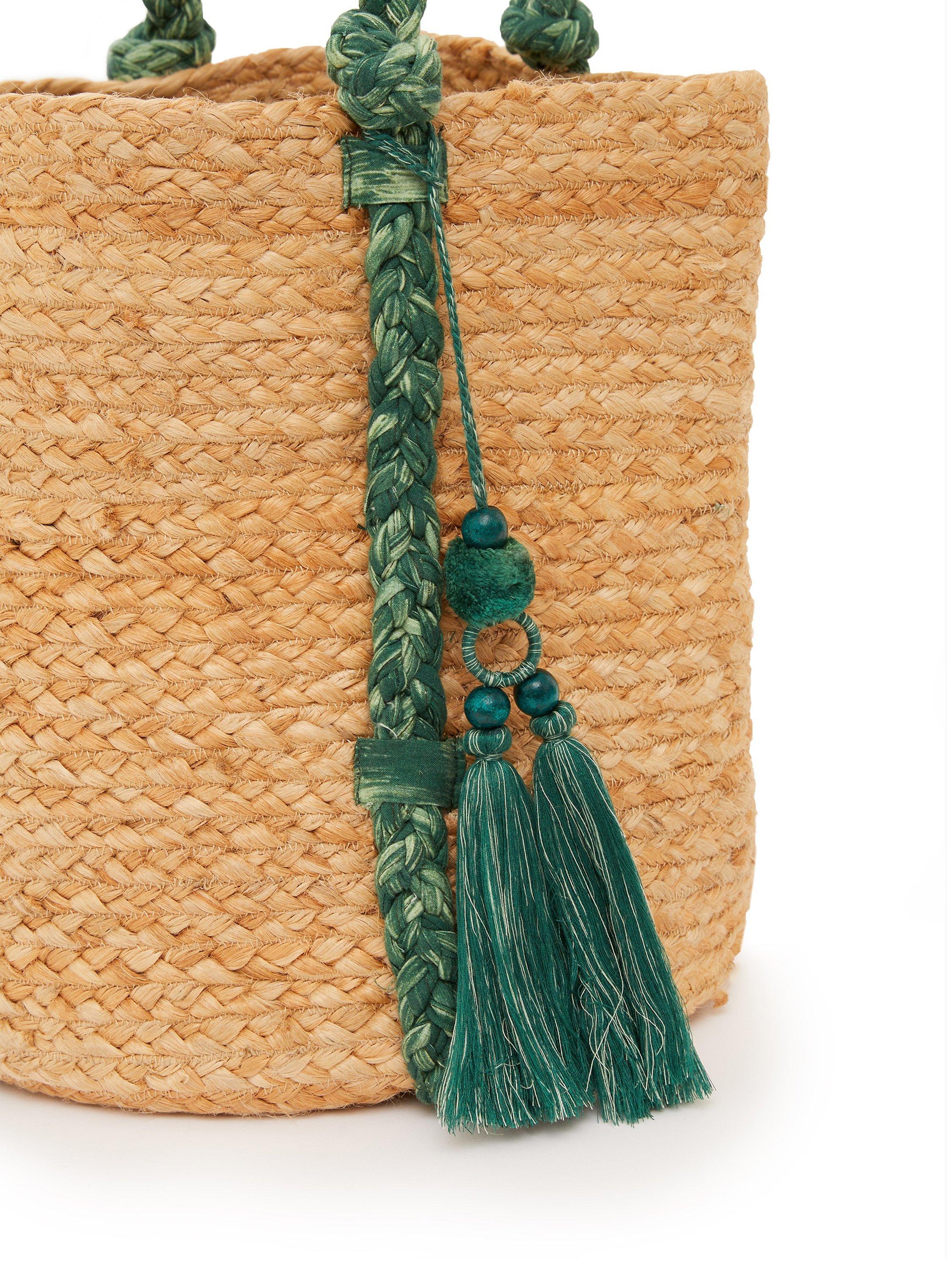 Product image 2 of 4, which shows Great Plains Bora Texture Basket Bag, Multi, One Size
