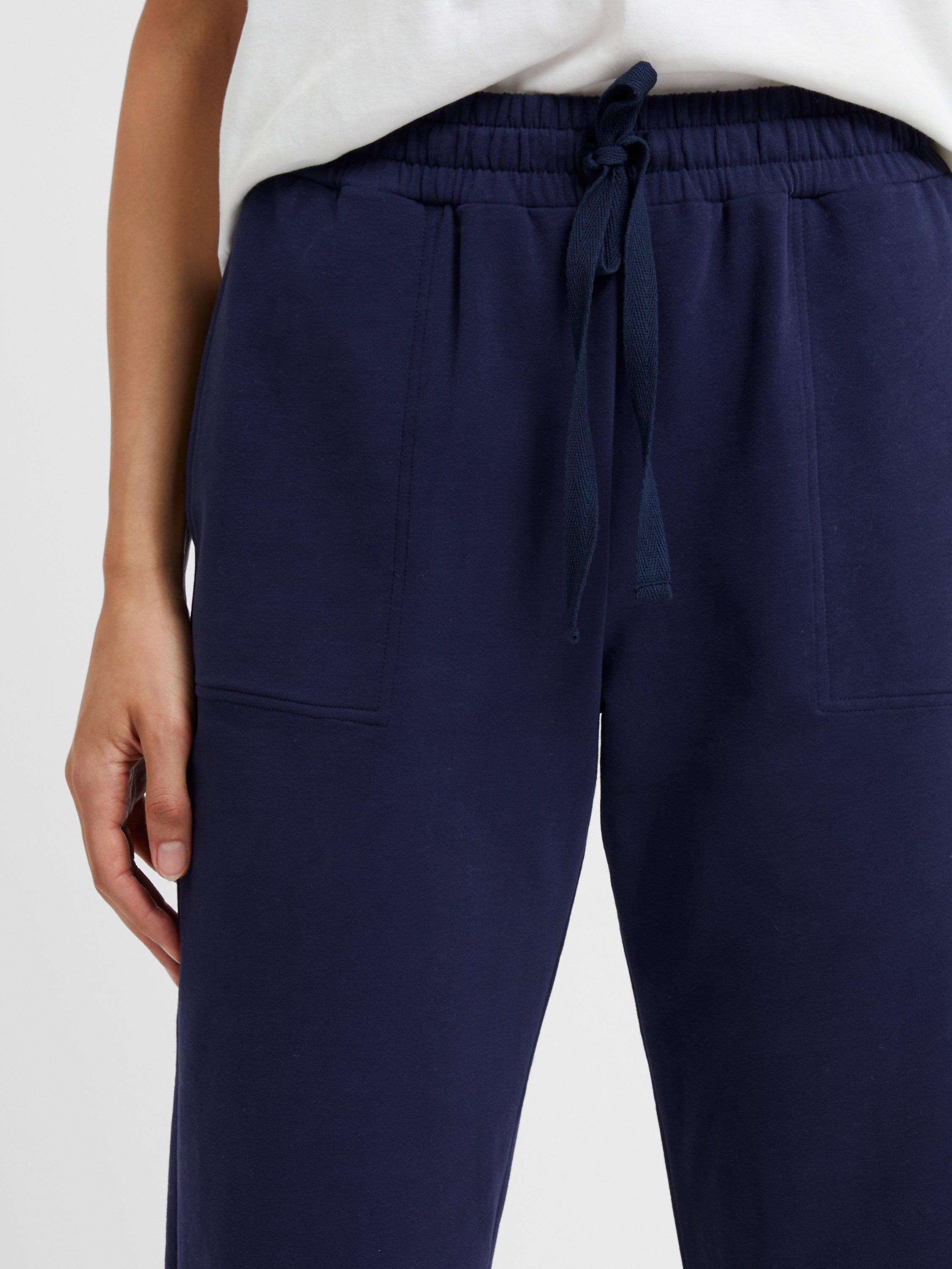 Product image 2 of 3, which shows Great Plains Peached Cotton Blend Joggers, Summer Navy, 8