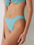 HUSH Heidi High Leg Bikini Bottoms, Sage Blue