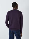 John Lewis Extra Fine Merino Wool V-Neck Jumper, Nightshade