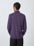 John Lewis Extra Fine Merino Wool Half Zip Jumper, Nightshade