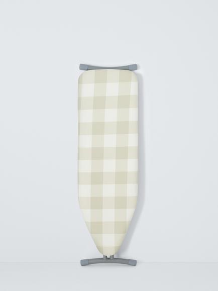 John Lewis Gingham Ironing Board Cover, Natural, Natural Gingham