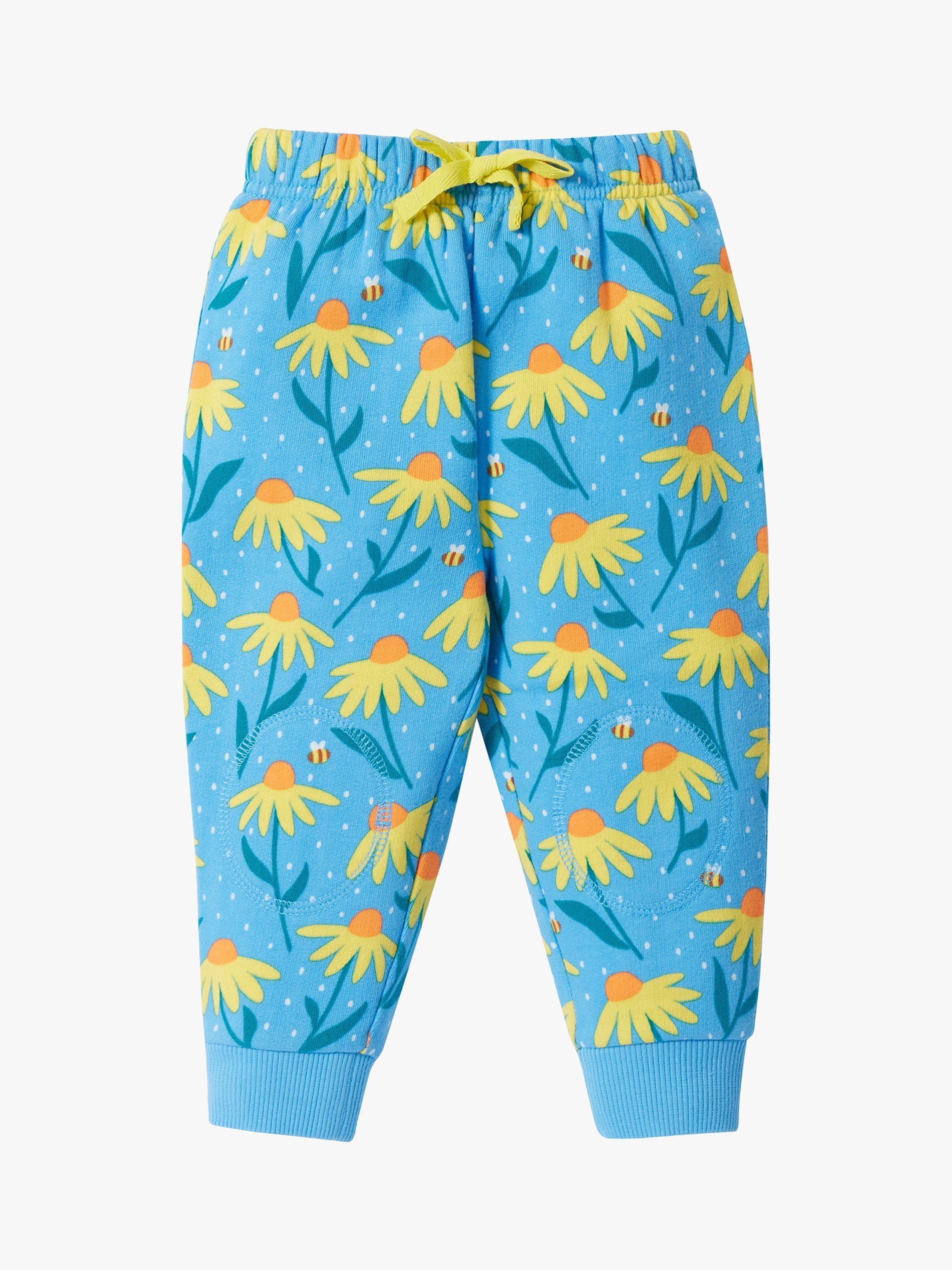 Frugi Baby Organic Cotton Print Snuggle Crawler Joggers