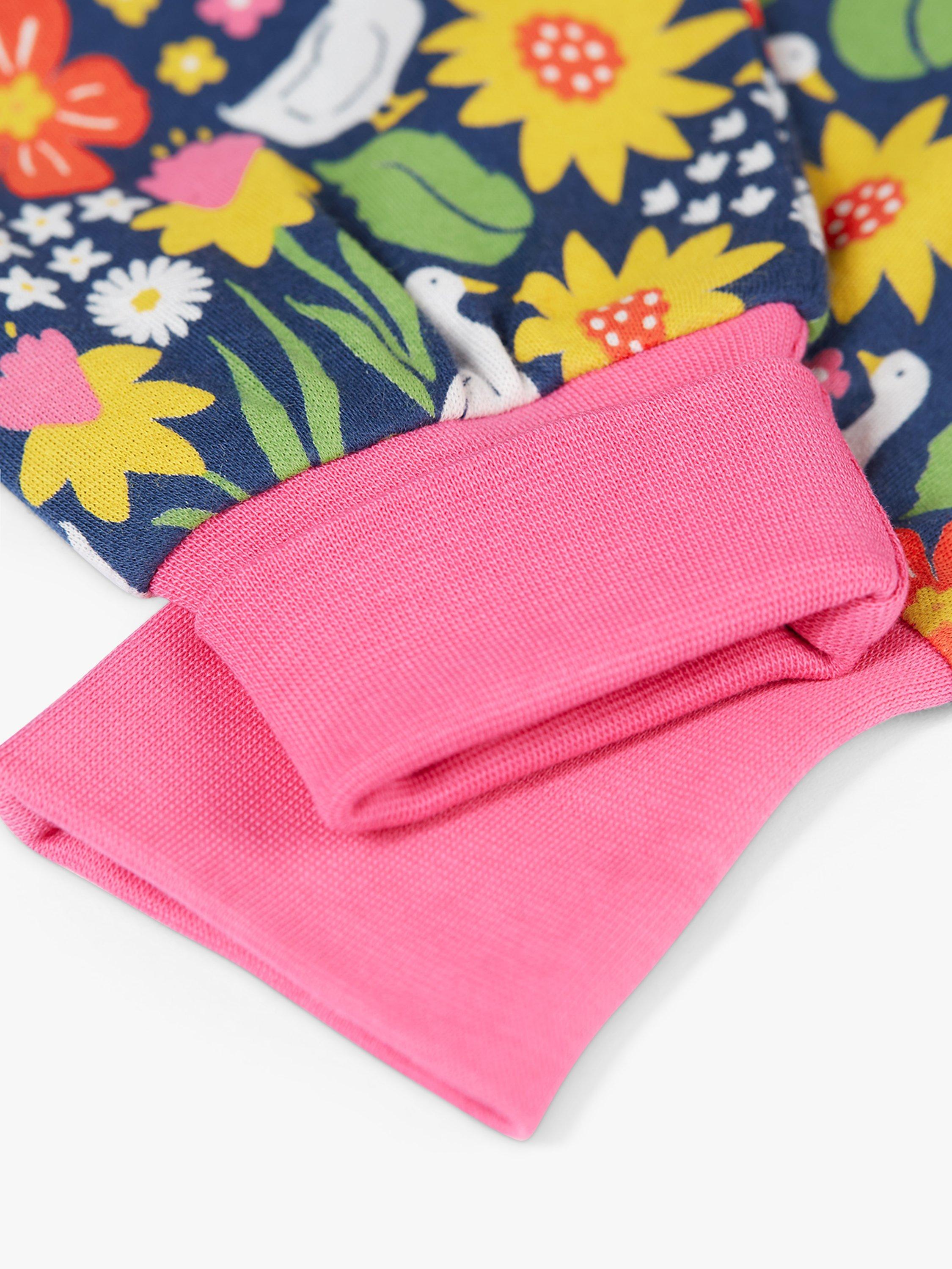 Product image 2 of 3, which shows Frugi Baby Parsnip Springtime Ducks Organic Cotton Joggers, Multi, 18-24 months
