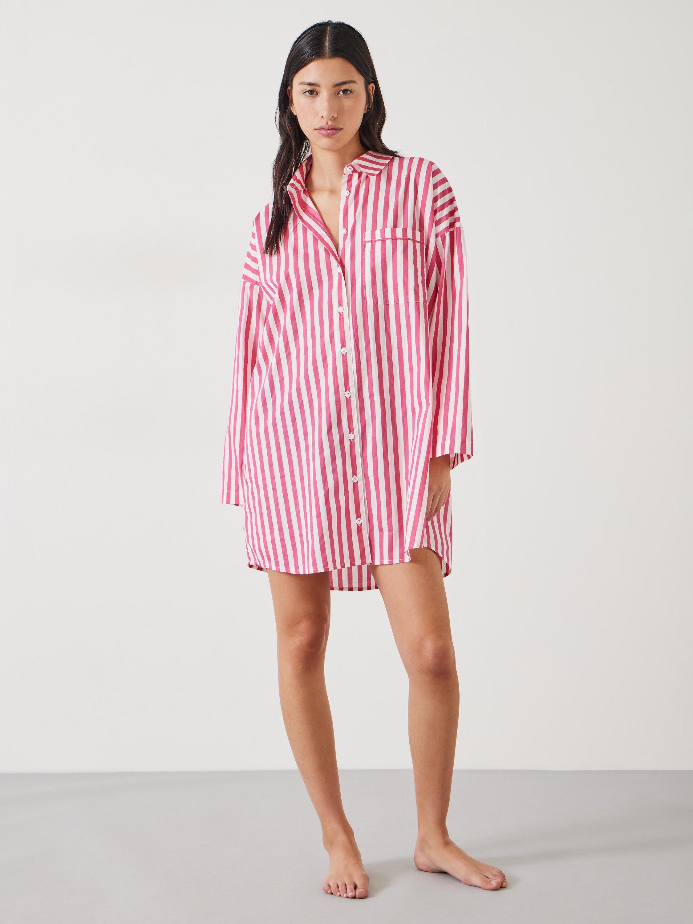 Striped nightdress online