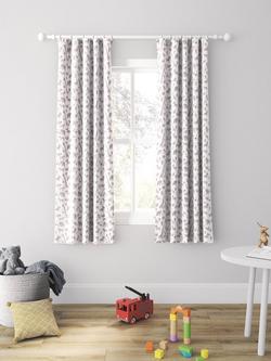 John Lewis Safari & Friends Pencil Pleat Pair 3 Pass Blackout Children's Curtains - view 2, Multi