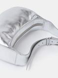 Mint Velvet Leather Swing Bag, Silver