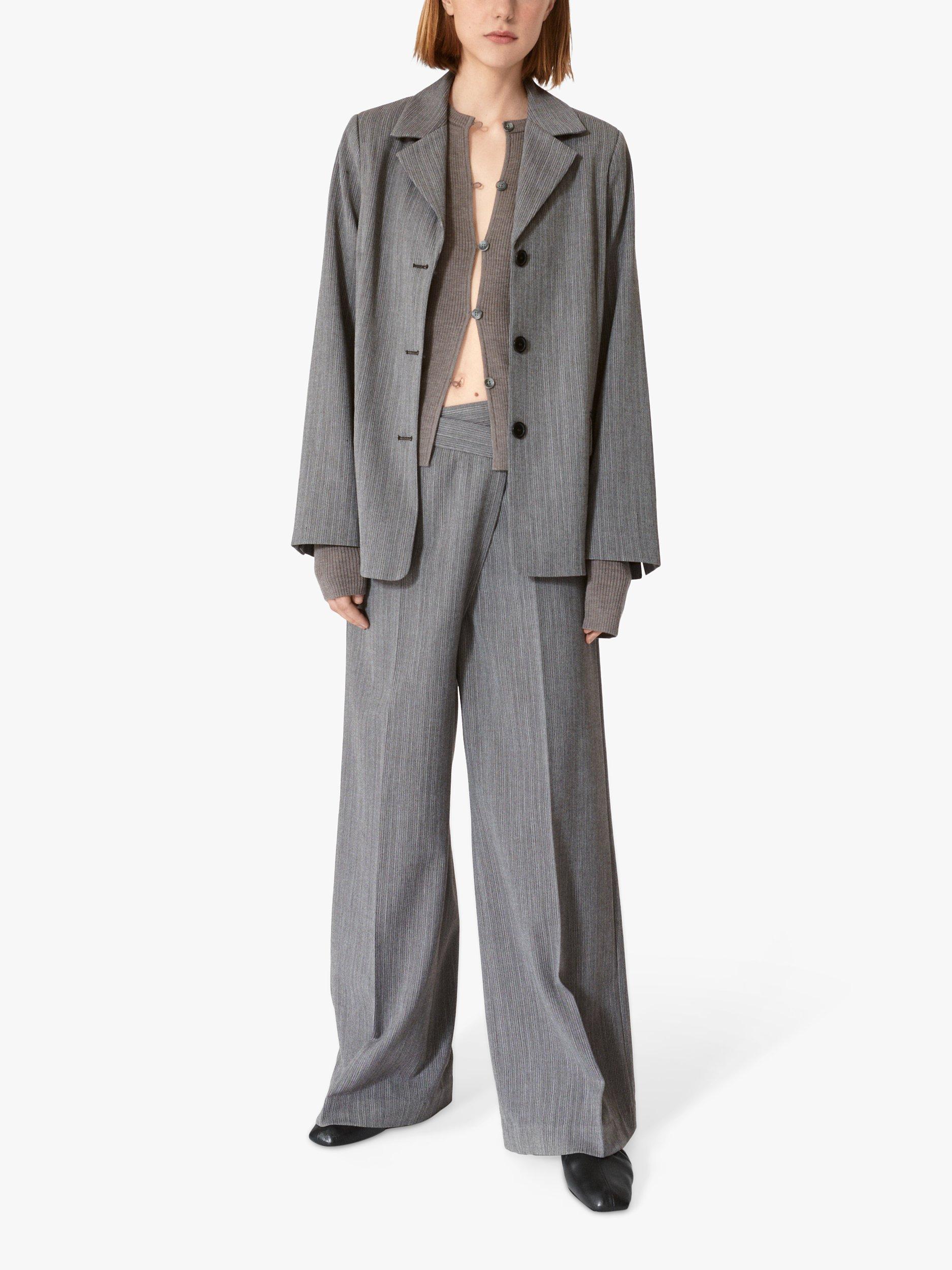 Lovechild 1979 Nigella Boxy Fit Blazer, Grey Malange