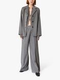 Lovechild 1979 Nigella Boxy Fit Blazer, Grey Malange