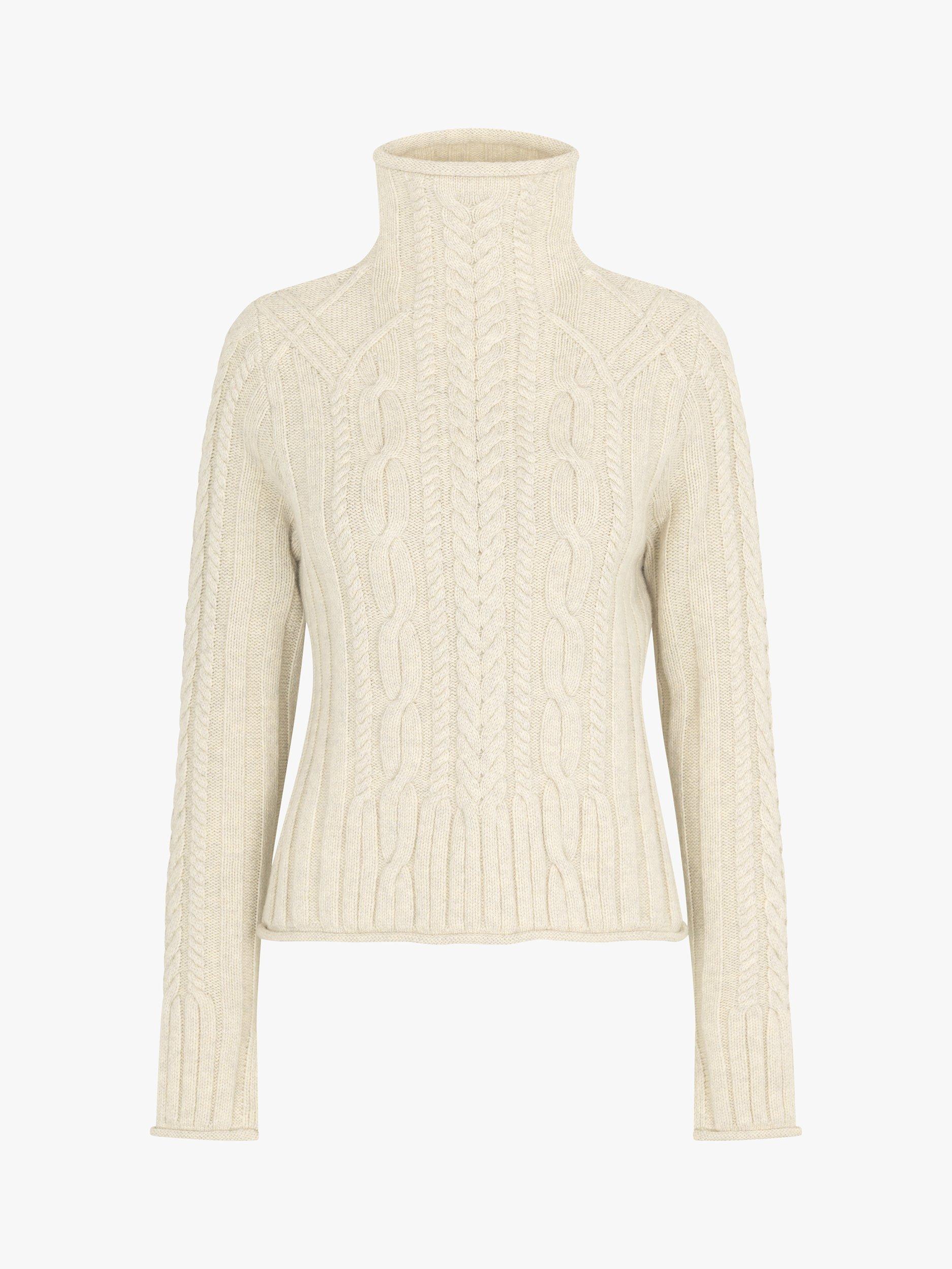 Lovechild 1979 Della Wool Blend Turtleneck Jumper, Oatmeal, L