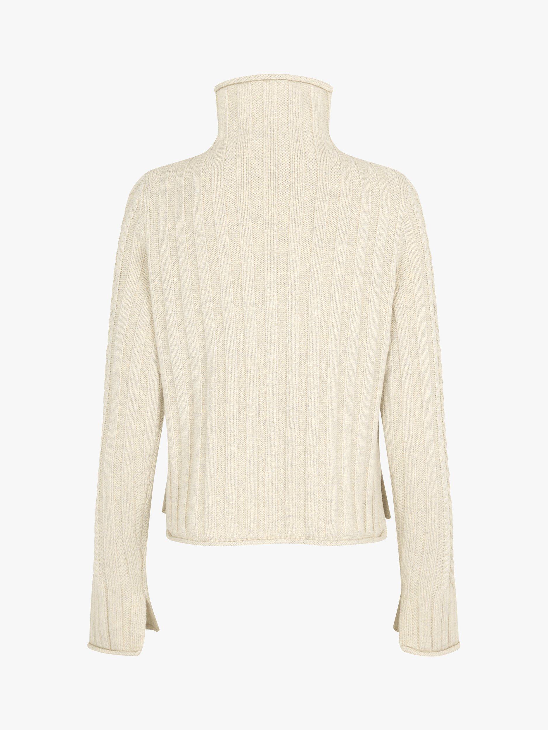 Lovechild 1979 Della Wool Blend Turtleneck Jumper, Oatmeal, L