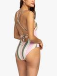 Roxy Vista Stripe Swimsuit, Agave Green