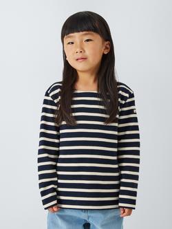 Armor Lux Breton Stripe Long Sleeve T-Shirt - view 2, Navy/Cream