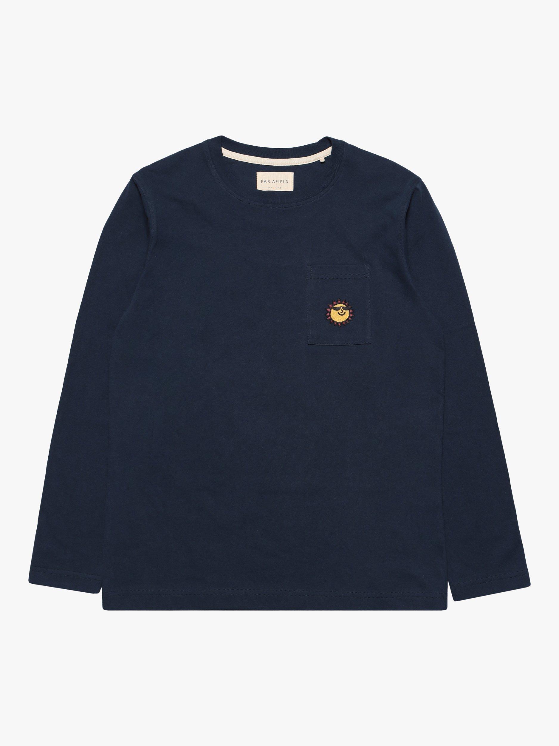 Far Afield Pocked Long Sleeve T-Shirt, Navy