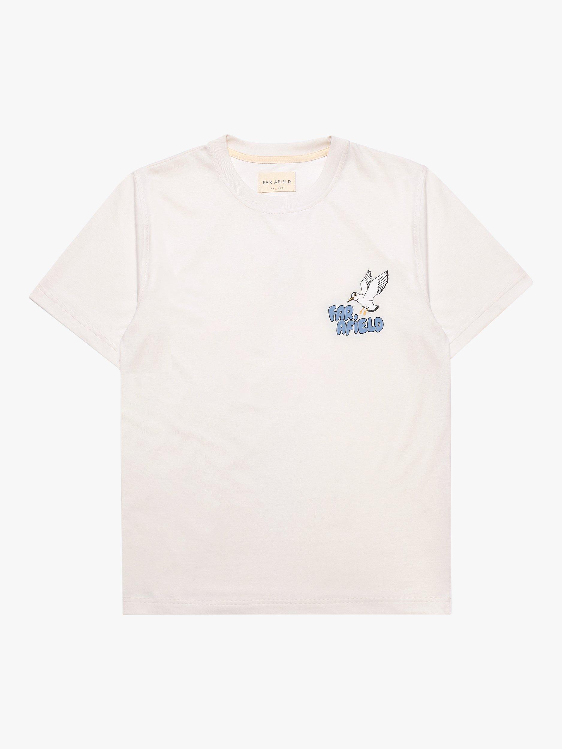 Far Afield Basic T-Shirt, White/Multi