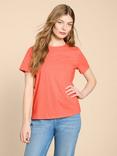 White Stuff Abbie Cotton T-Shirt, Bright Orange