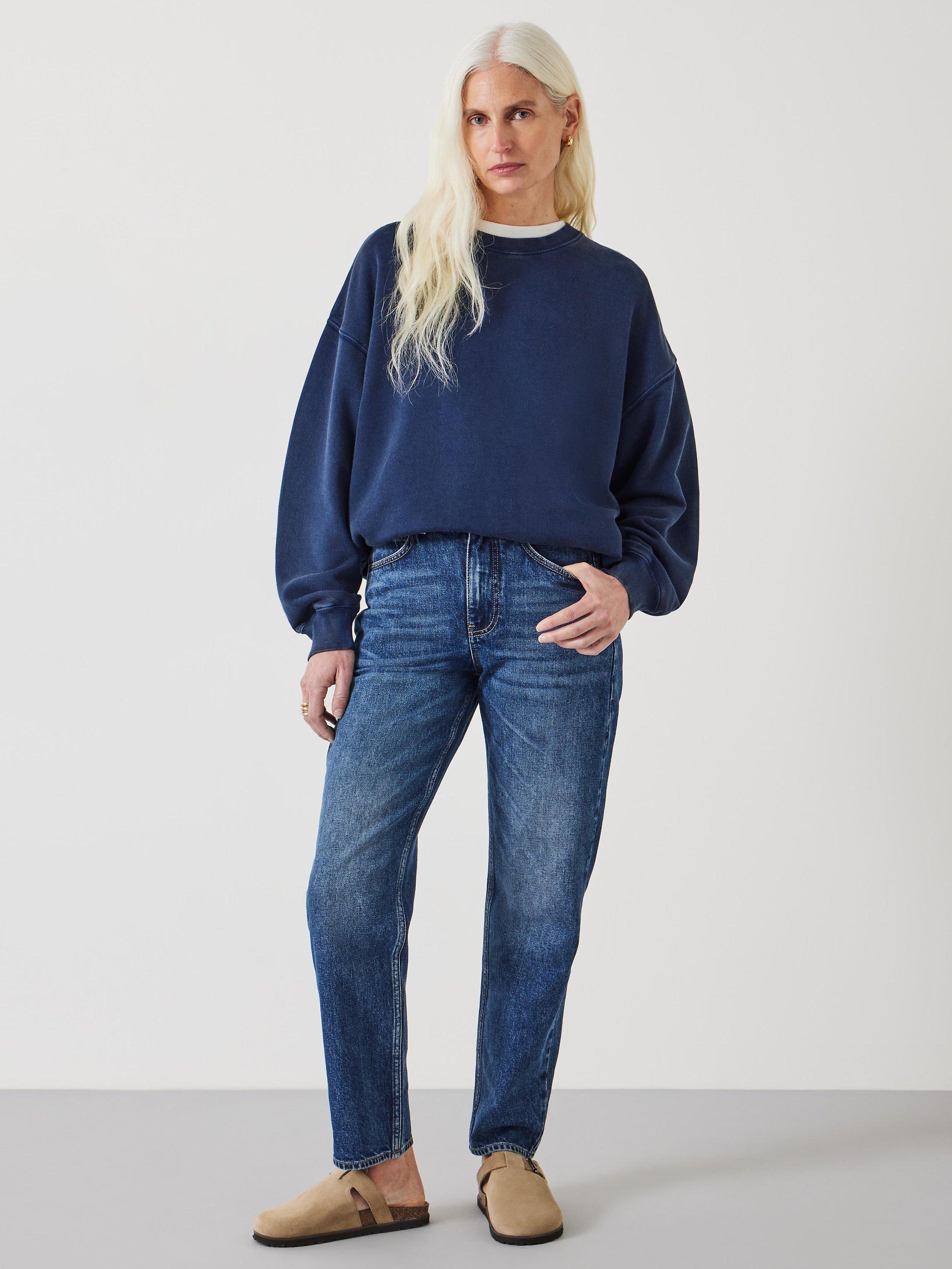 Product image 2 of 5, which shows HUSH Alex Straight Leg Jeans, Mid Authentic Blue, 4R