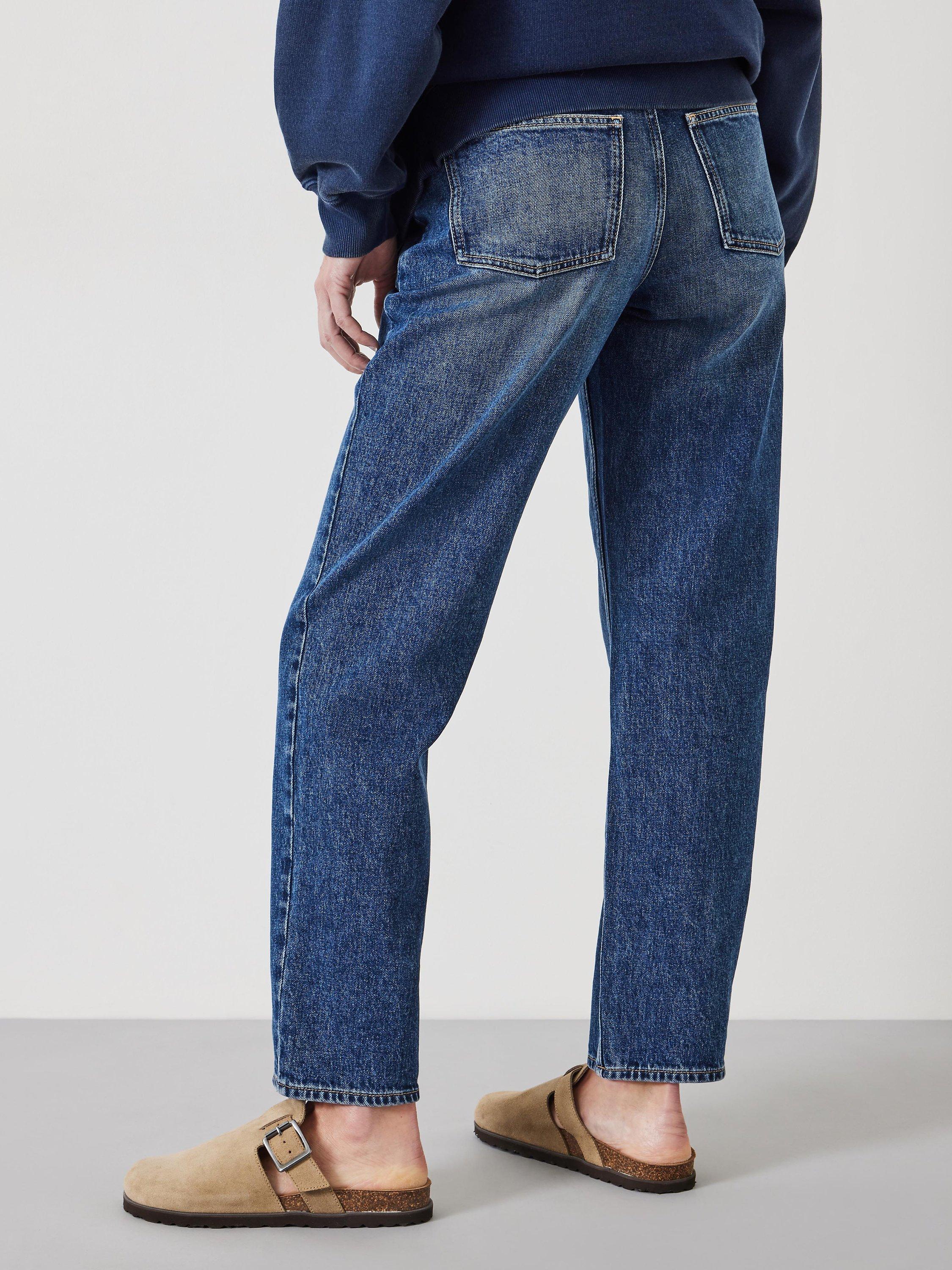 Product image 3 of 5, which shows HUSH Alex Straight Leg Jeans, Mid Authentic Blue, 4R