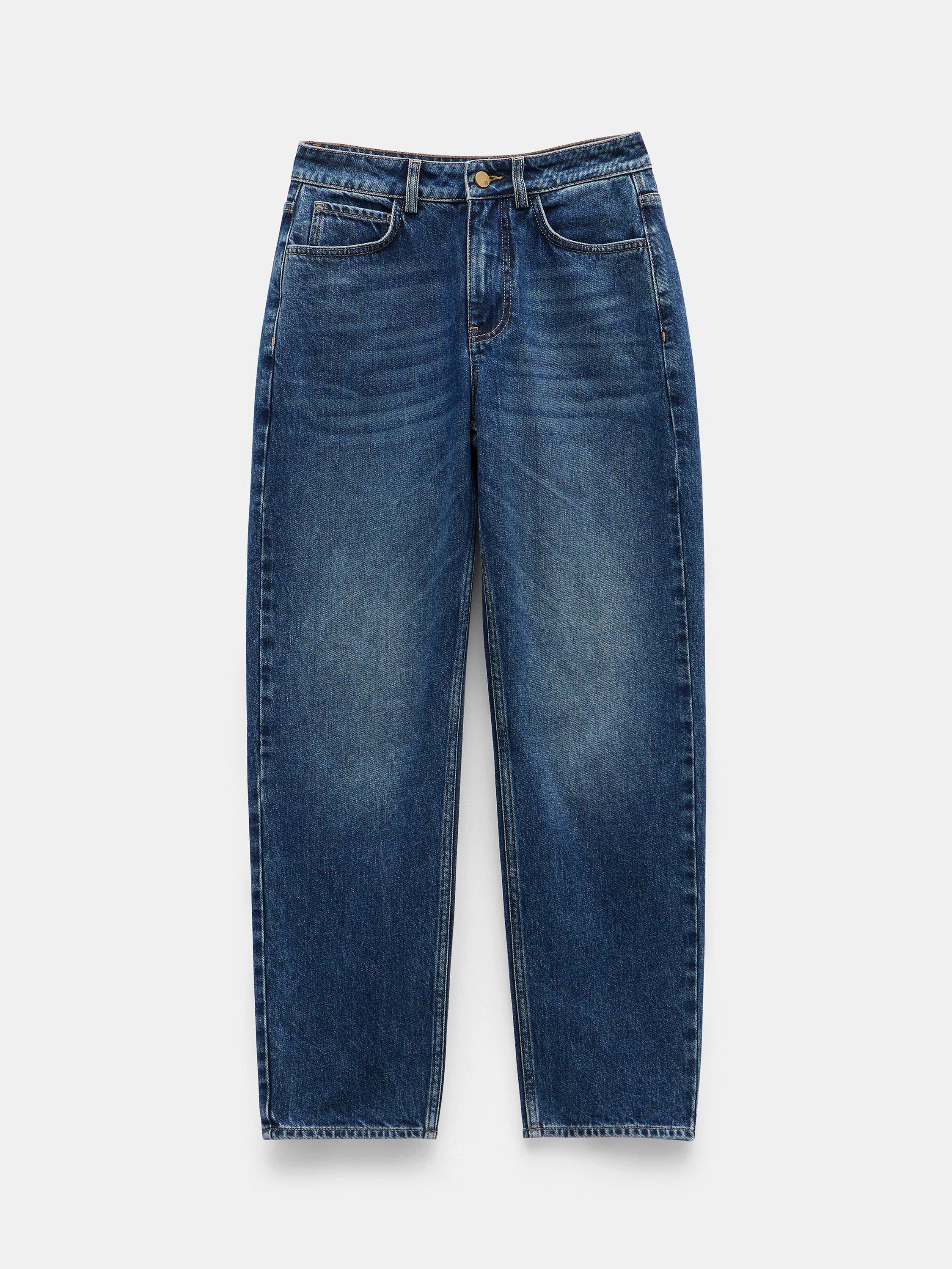Product image 4 of 5, which shows HUSH Alex Straight Leg Jeans, Mid Authentic Blue, 4R