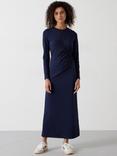 HUSH Frankie Gathered Jersey Maxi Dress