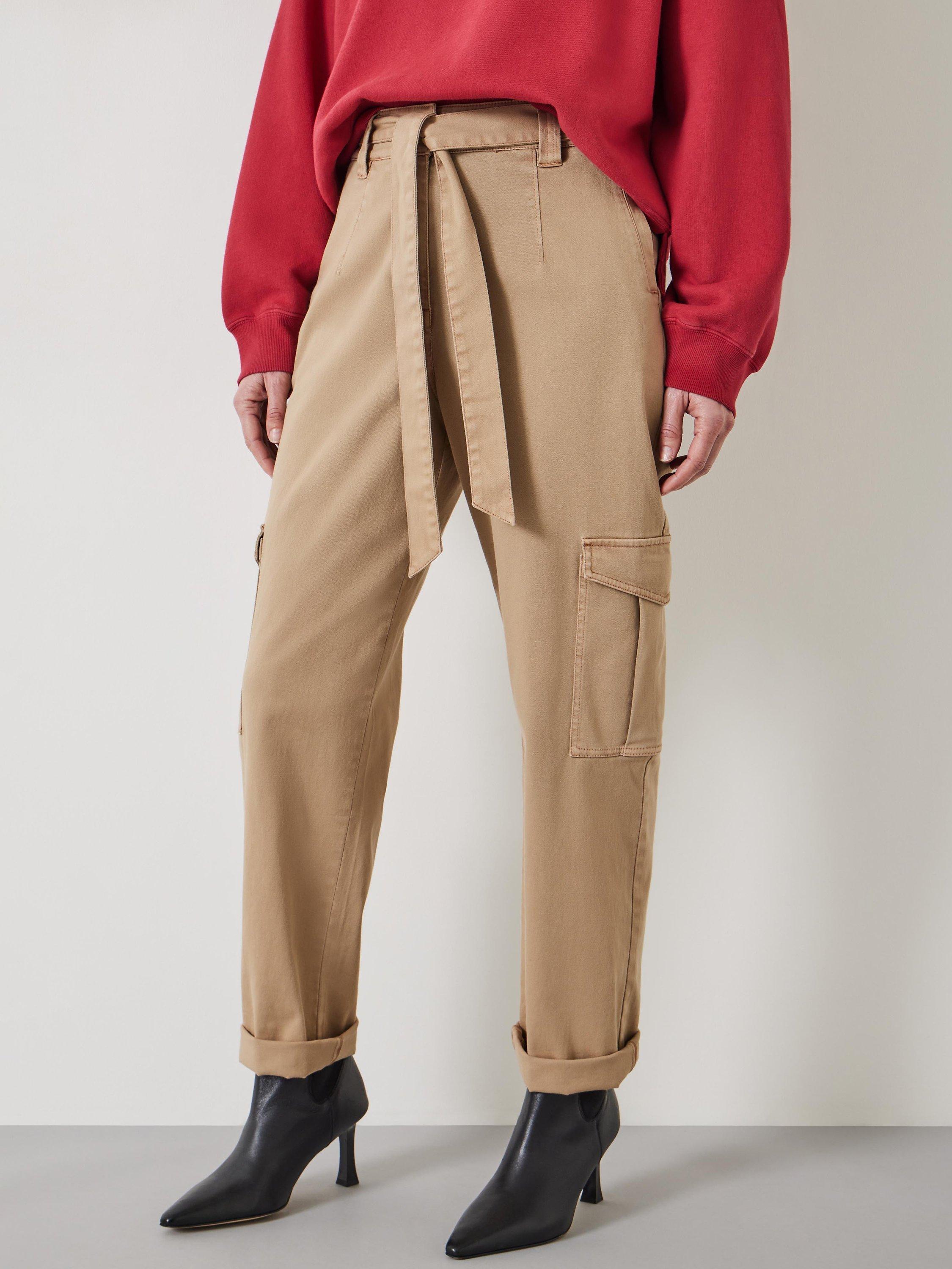 HUSH High Waist Belted Trousers