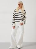 HUSH  Aubrey Ribbed Open Knit Jumper