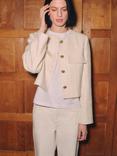 HUSH Esti Cropped Boucle Jacket