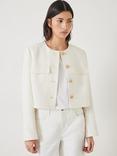 HUSH Esti Cropped Boucle Jacket