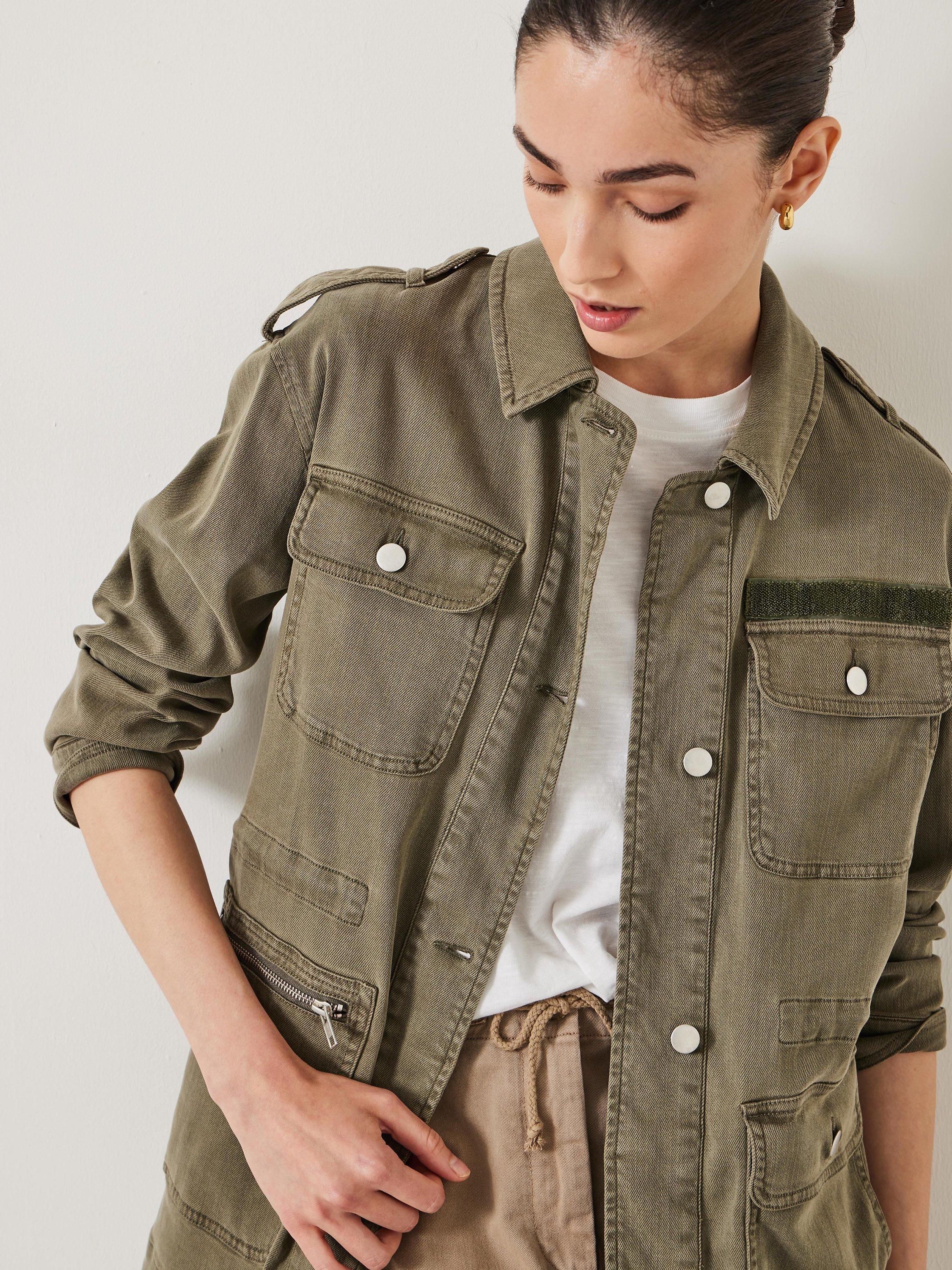Hush military jacket khaki store