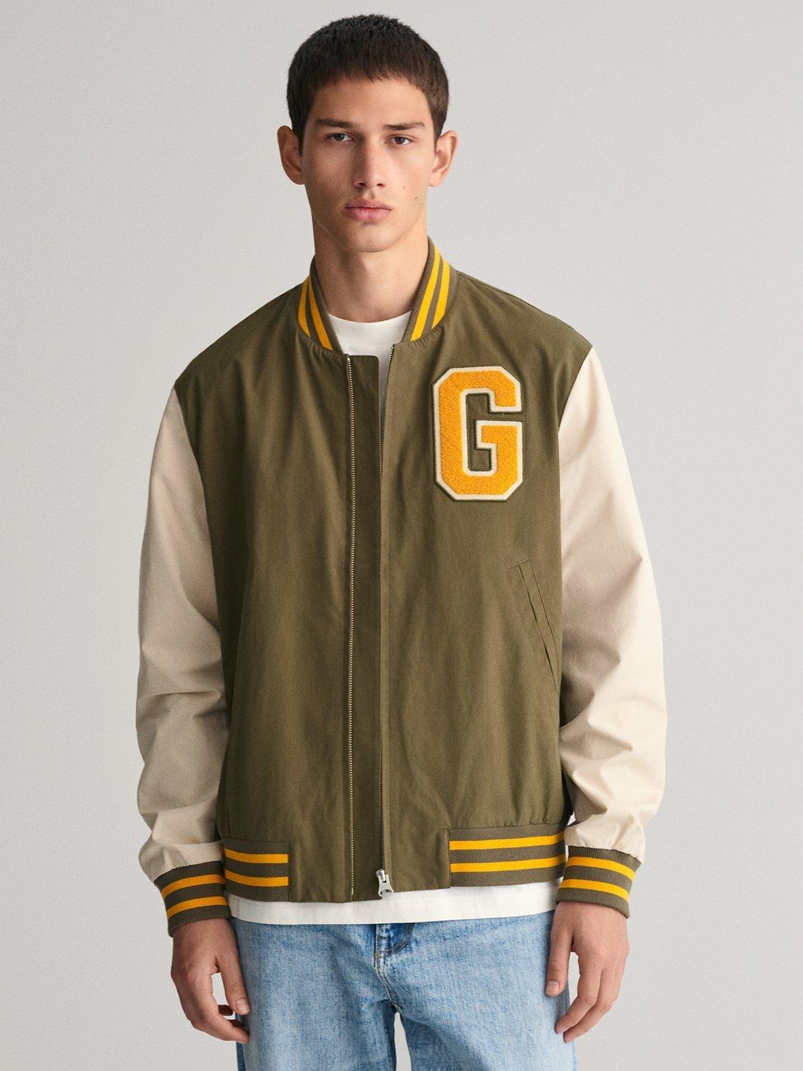 GANT Light Varsity Jacket, Soft Oat