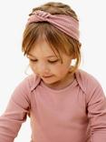 MORI Baby Ribbed Long Sleeve Bodysuit, Pink