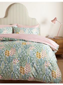 John Lewis Alva Organic Cotton Duvet Cover Set - view 2, Multi